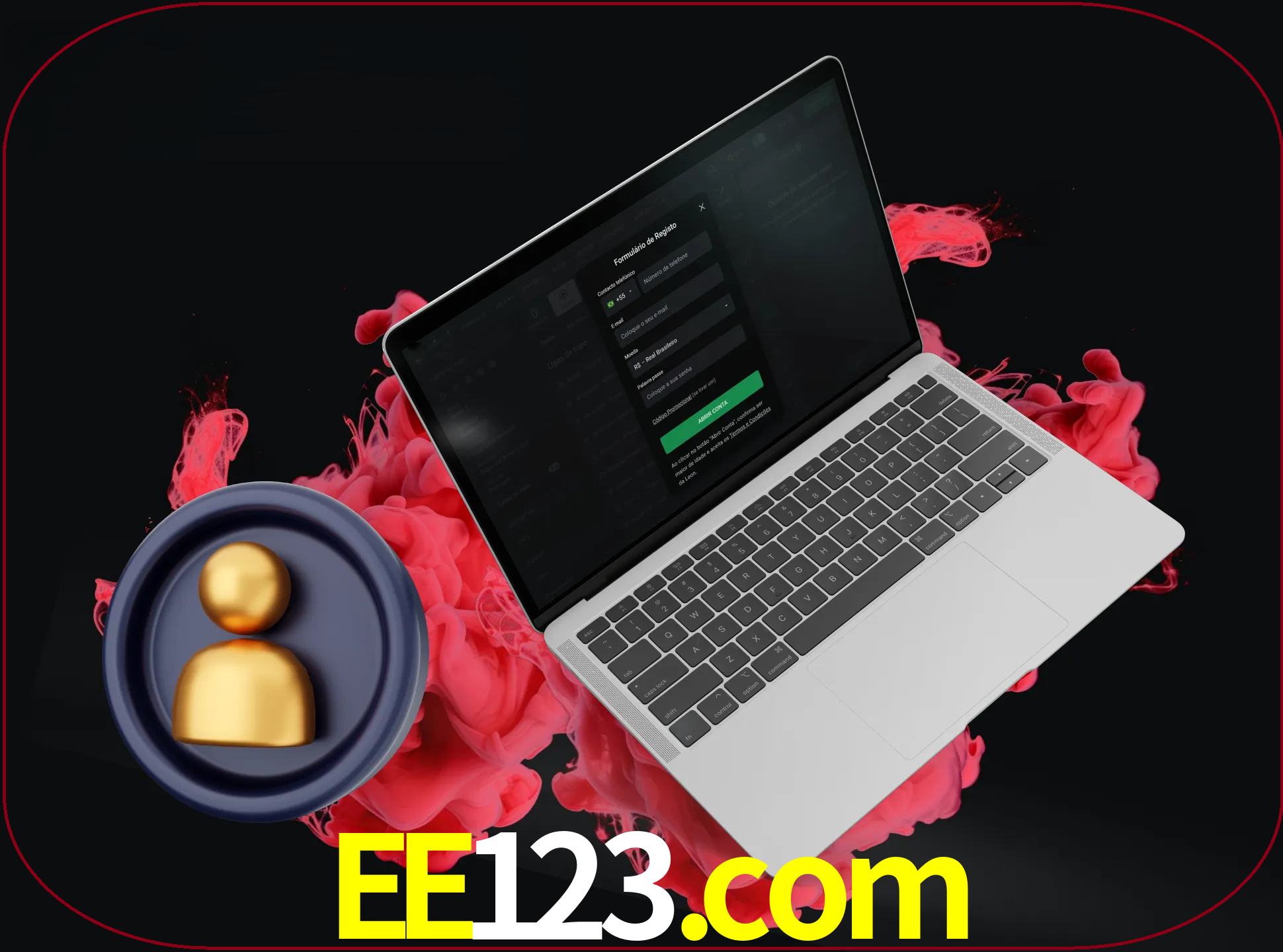 No cabeçalho do site ee123, clique no botão que o levará a um formulário especial onde terá de introduzir as suas informações actuais.