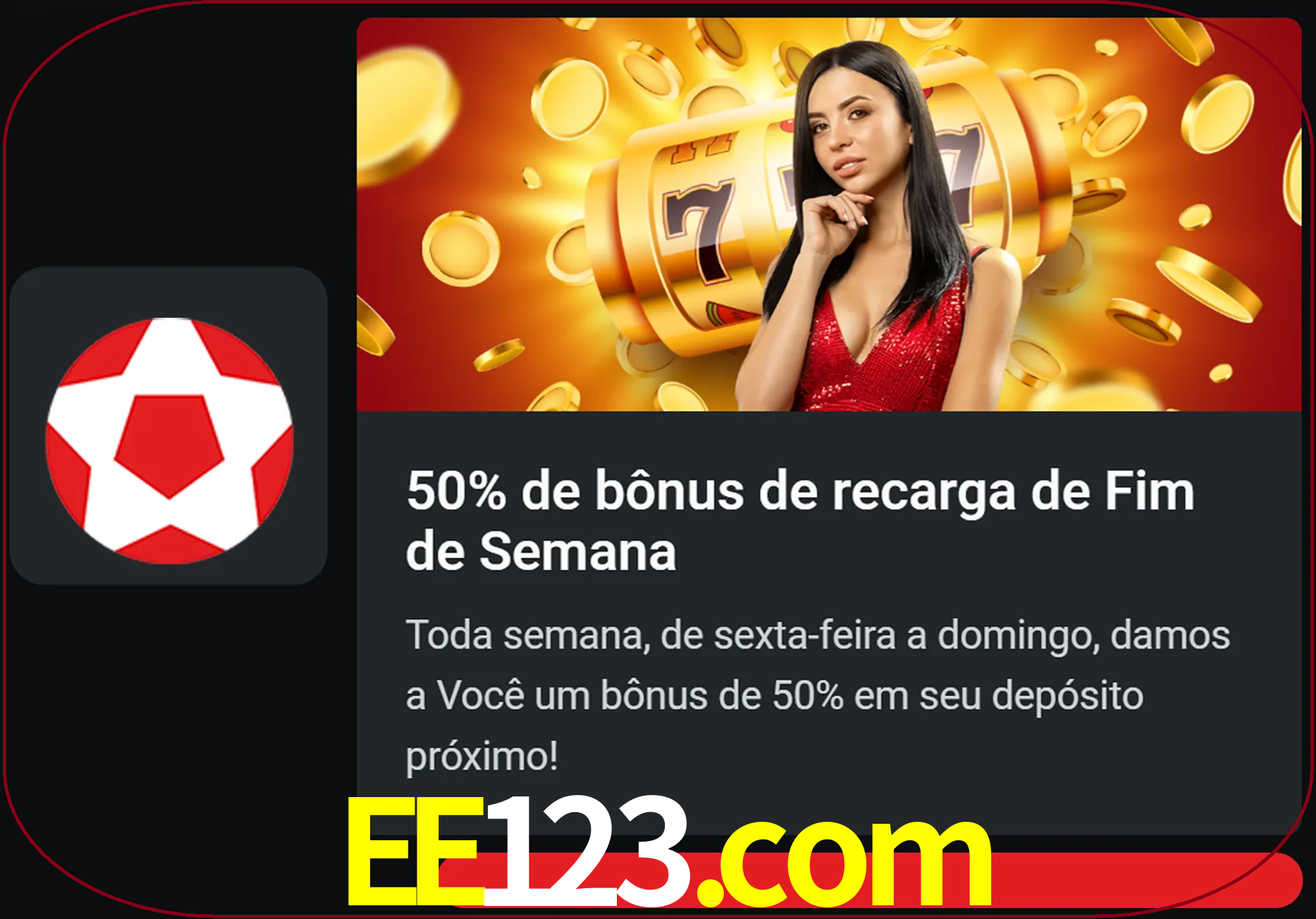 Volte a cada semana para receber novos bônus em dinheiro.