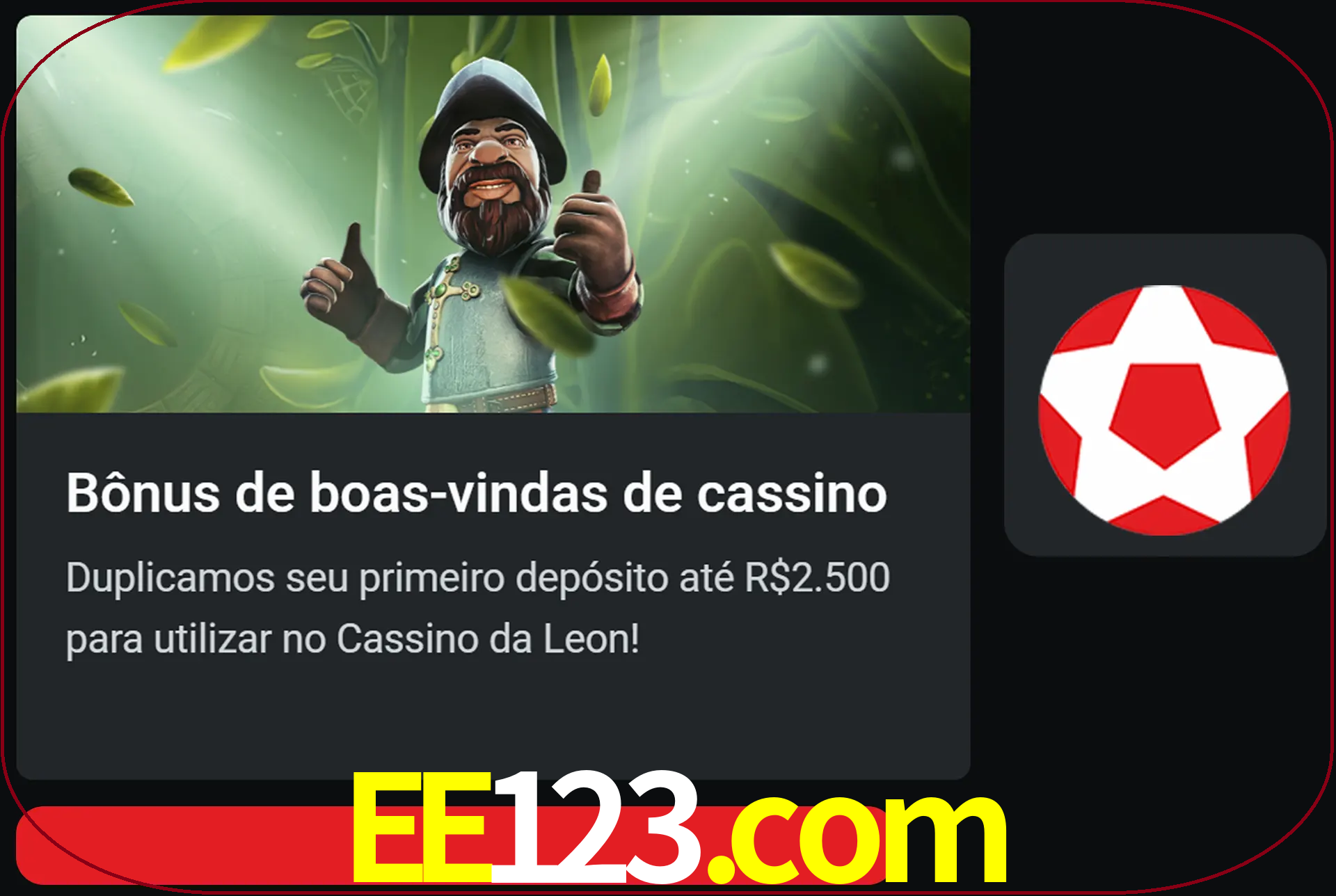 Receba seu dinheiro do bônus de boas-vindas após o primeiro depósito.