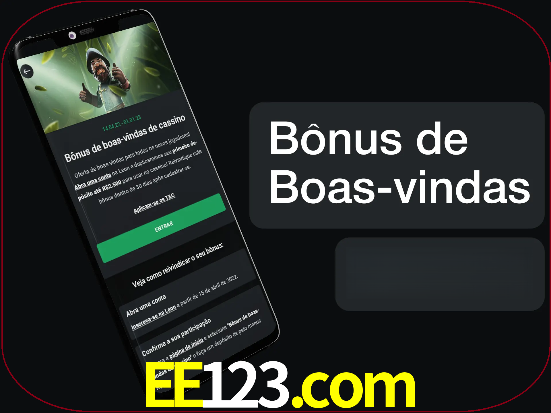Não se esqueça de usar o bônus de boas-vindas.